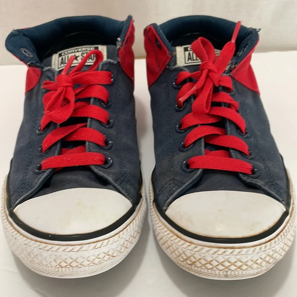 Converse Chuck Taylor All Stars Junior Red and Blue Size 5 Unisex Mid High